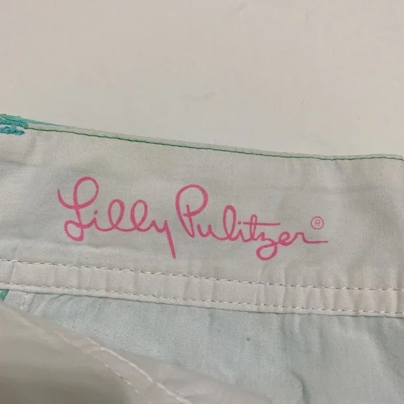 Lilly Pulitzer Callahan Shorts - Poolside Blue Rose First Impression - Size 2 - Picture 5 of 8